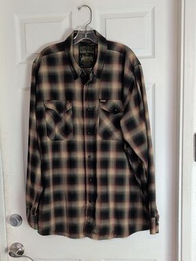 Dixxon Flannel “Moreno” Men’s 2X Flannel Plaid Button Front